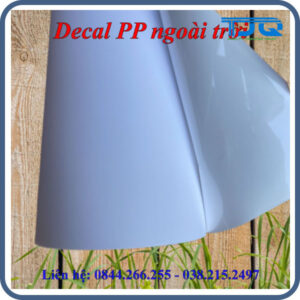 Decal PP ngoài trời